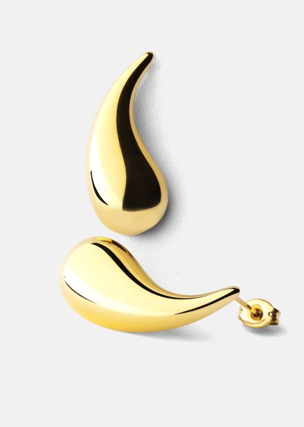 Korvakoru Skulpturala Droppar – 18k Kullatut