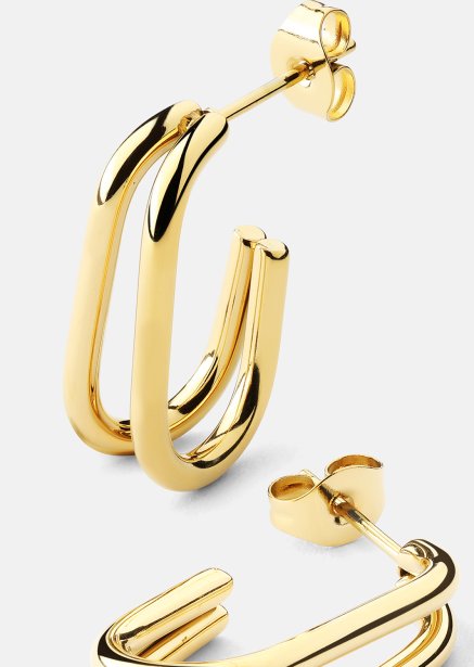 Korvakorut Loop Duo – 18k Kullatut