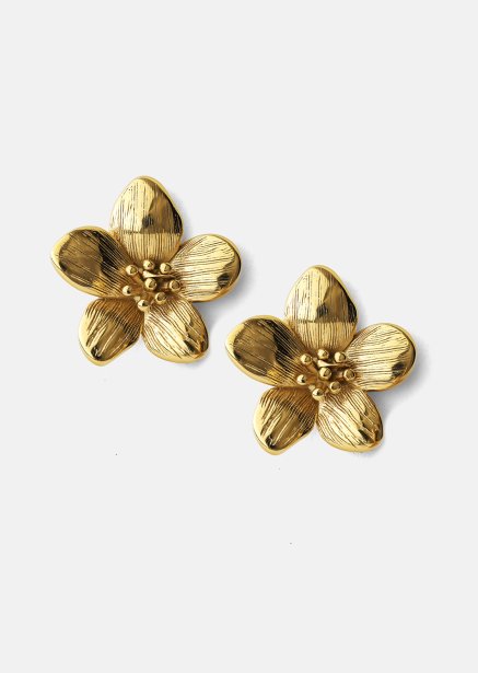 Korvakorut Flora Shine – 18k Kullatut