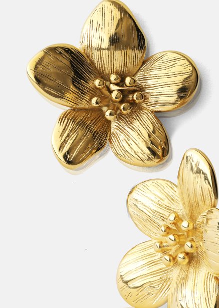 Korvakorut Flora Shine – 18k Kullatut