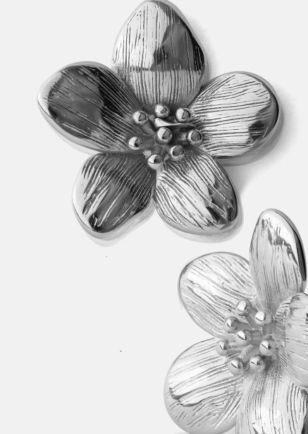 Korvakorut Flora Shine – Hopeoitut
