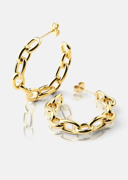 Korvakoru Chain Bold - 18k Kullattu