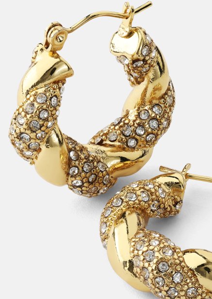 Korvakoru Glam Hoops - 18k Kullattu