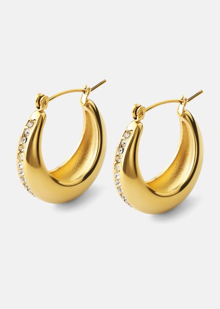Korvakorut Shine Hoops - 18k Kullatut