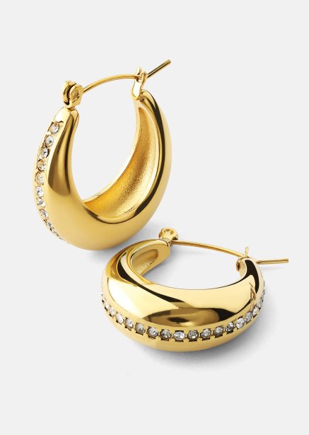 Korvakorut Shine Hoops - 18k Kullatut