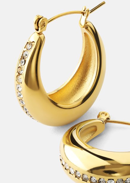 Korvakorut Shine Hoops - 18k Kullatut