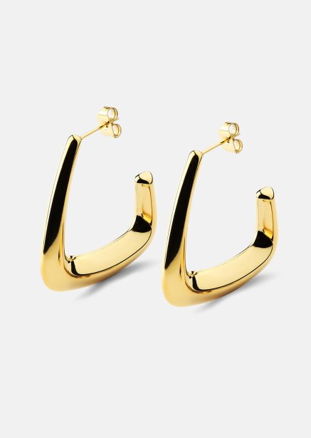 Korvakorut Bold Curve – 18k Kullatut