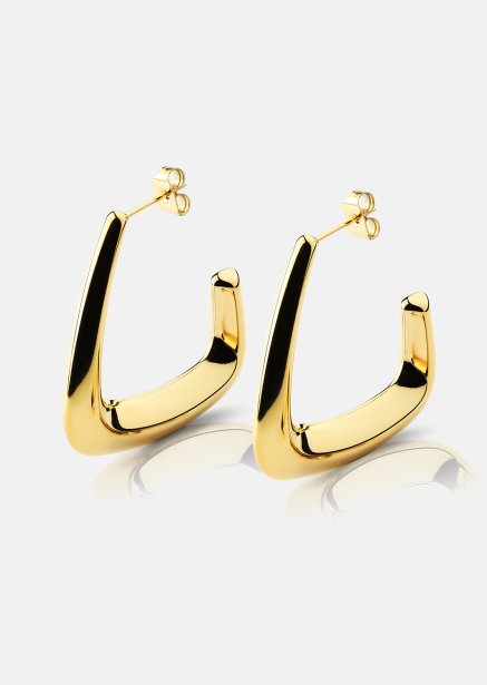 Korvakorut Bold Curve – 18k Kullatut