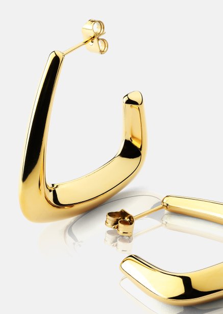 Korvakorut Bold Curve – 18k Kullatut