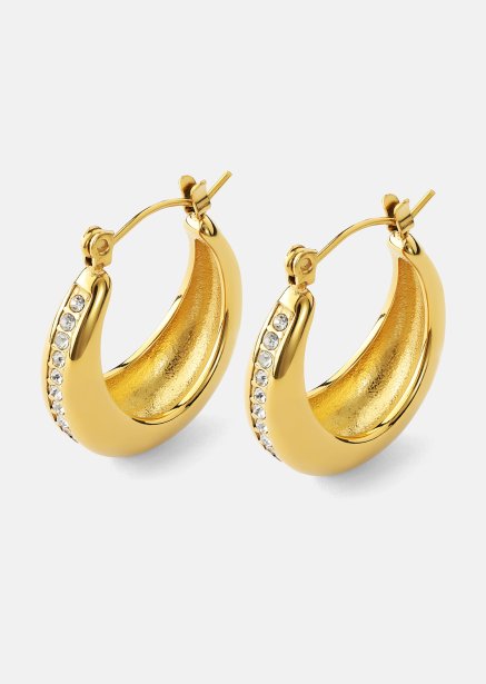 Korvakorut Gleaming Curve – 18k Kullatut