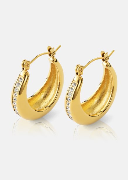 Korvakorut Gleaming Curve – 18k Kullatut