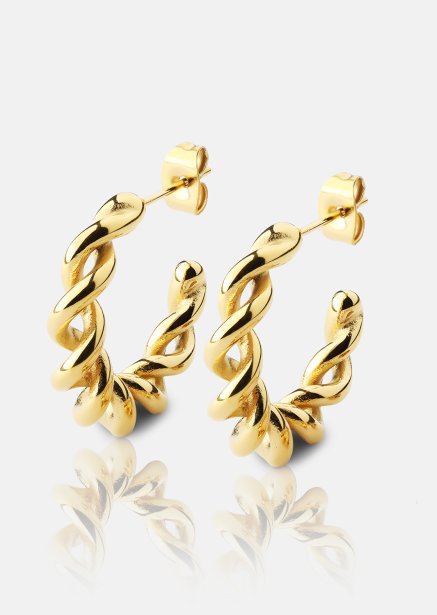 Korvakoru Twist of Gold - 18k Kullattu