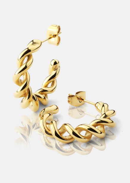 Korvakoru Twist of Gold - 18k Kullattu