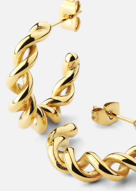 Korvakoru Twist of Gold - 18k Kullattu