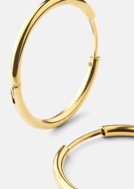Korvakoru Classic Medium - 18k Kullattu