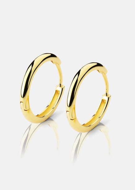 Korvakoru Shine Hoops - 18k Kullattu