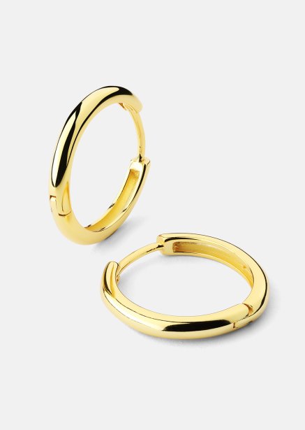 Korvakoru Shine Hoops - 18k Kullattu