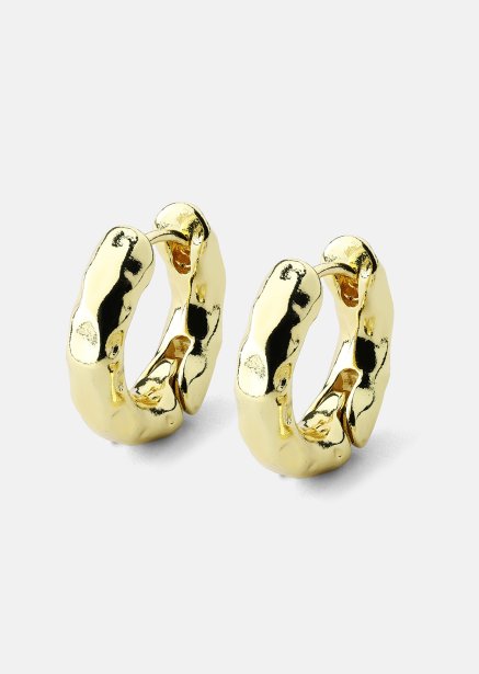 Korvakoru Luxe Ripple Hoops - 18k Kullattu