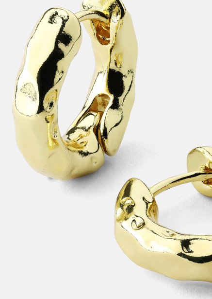 Korvakoru Luxe Ripple Hoops - 18k Kullattu