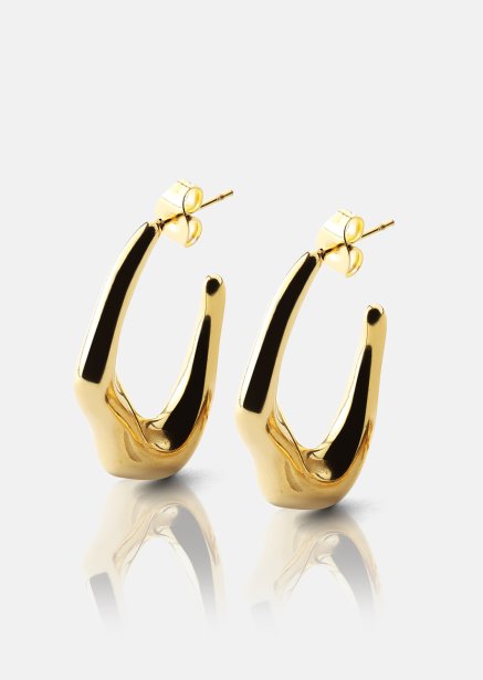Korvakoru Bold Drops - 18k Kullattu