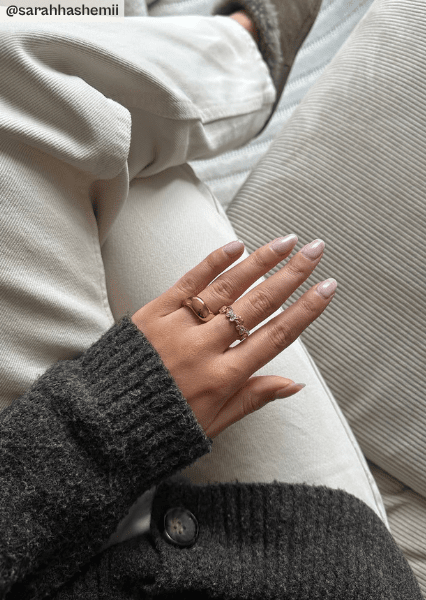 Sormus Flutter – 18k Kullattu