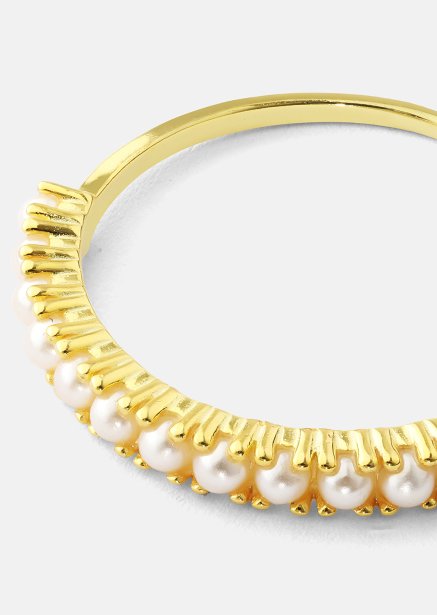 Golden Pearl Serenity Sormus - 18k Kullattu