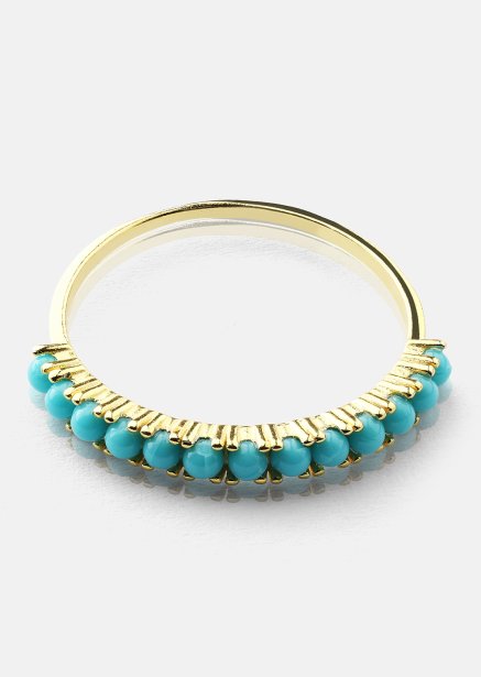 Blue Pearl Elegance Sormus - 18k Kullattu