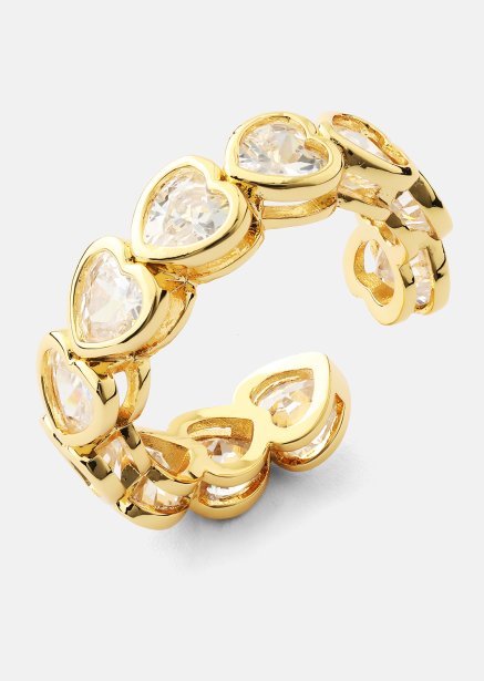 Sormus Heartfelt Love - 18k Kullattu