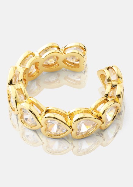 Sormus Heartfelt Love - 18k Kullattu