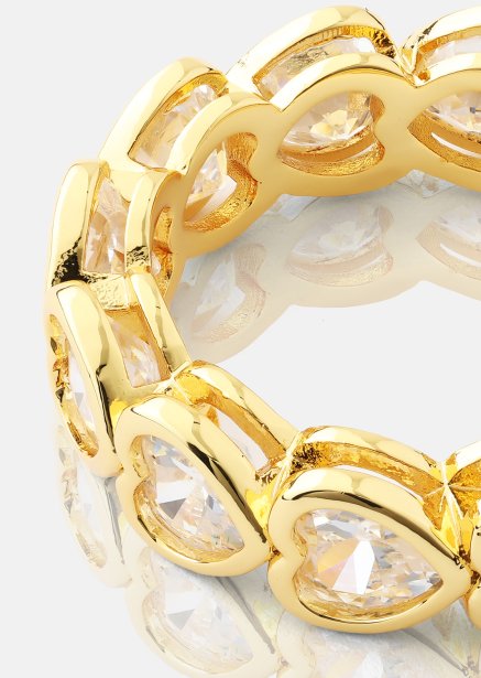 Sormus Heartfelt Love - 18k Kullattu
