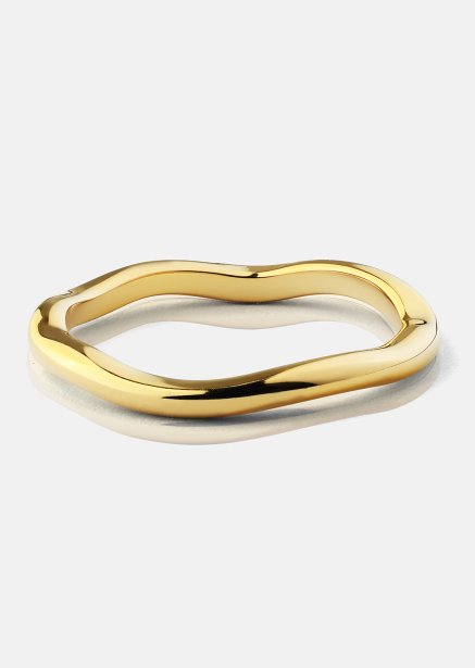 Sormus Wave Gold - 18k kultapäällysteinen