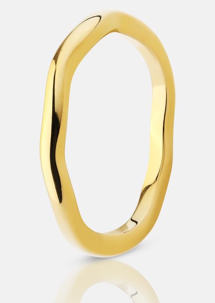 Sormus Wave Gold - 18k kultapäällysteinen
