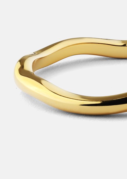 Sormus Wave Gold - 18k kultapäällysteinen