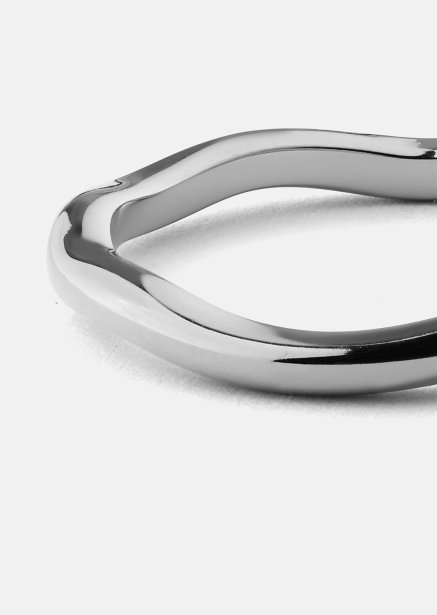 Sormus Wave Silver- Hopeoitu