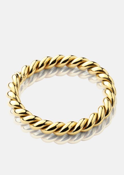 Sormus Golden Twist - 18k kultapäällysteinen