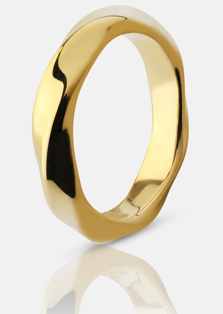 Sormus Swirl - 18k kultapäällysteinen