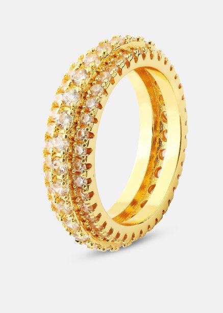 Sormus Crystal Shimmer - 18k kultapäällysteinen