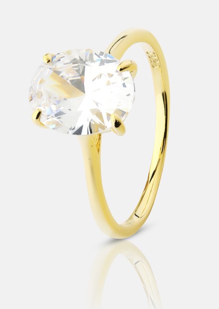 Sormus Clarity - 18k Kullattu