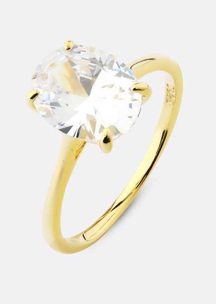 Sormus Clarity - 18k Kullattu
