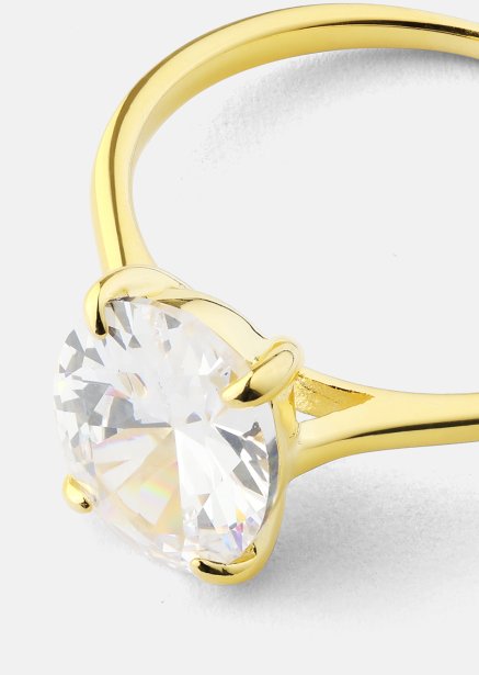 Sormus Clarity - 18k Kullattu