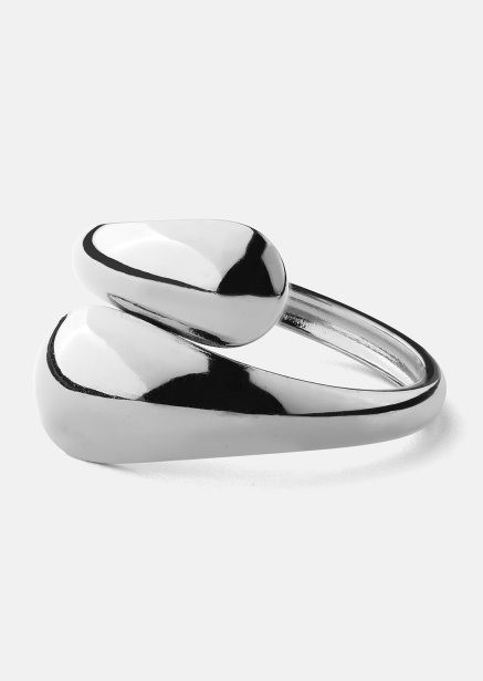 Sormus Bold Drops - Hopeoitu