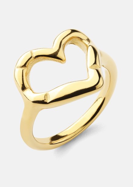 Sormus Heartbeat - 18k Kullattu