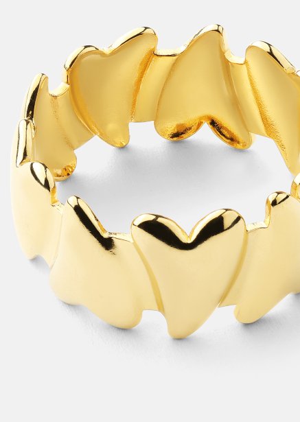 Sormus Heartglow - 18k Kullattu