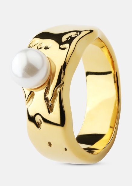 Sormus Pearl Serenity - 18k Kullattu