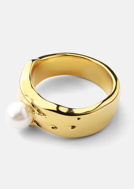 Sormus Pearl Serenity - 18k Kullattu