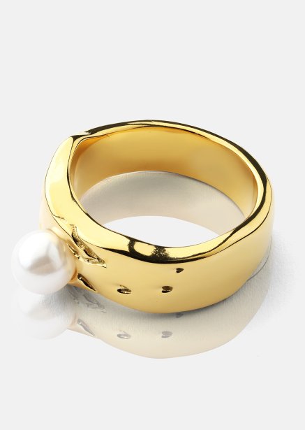 Sormus Pearl Serenity - 18k Kullattu