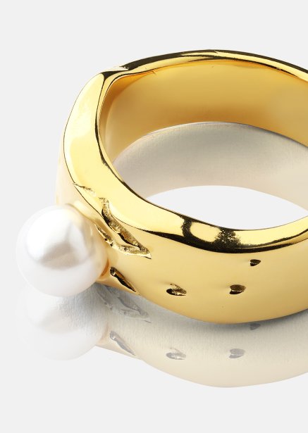 Sormus Pearl Serenity - 18k Kullattu