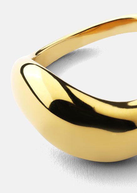 Sormus Soft Curve - 18k Kullattu
