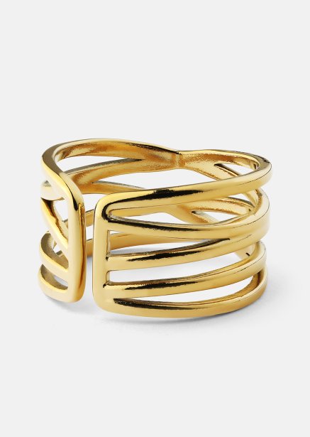 Sormus Golden Maze - 18k Kullattu