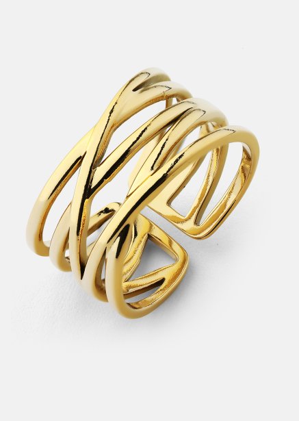 Sormus Golden Maze - 18k Kullattu